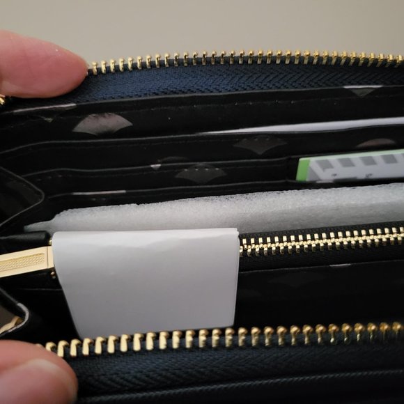 Deux Lux Zip Bradied Wallet - Navy - Picture 4 of 6